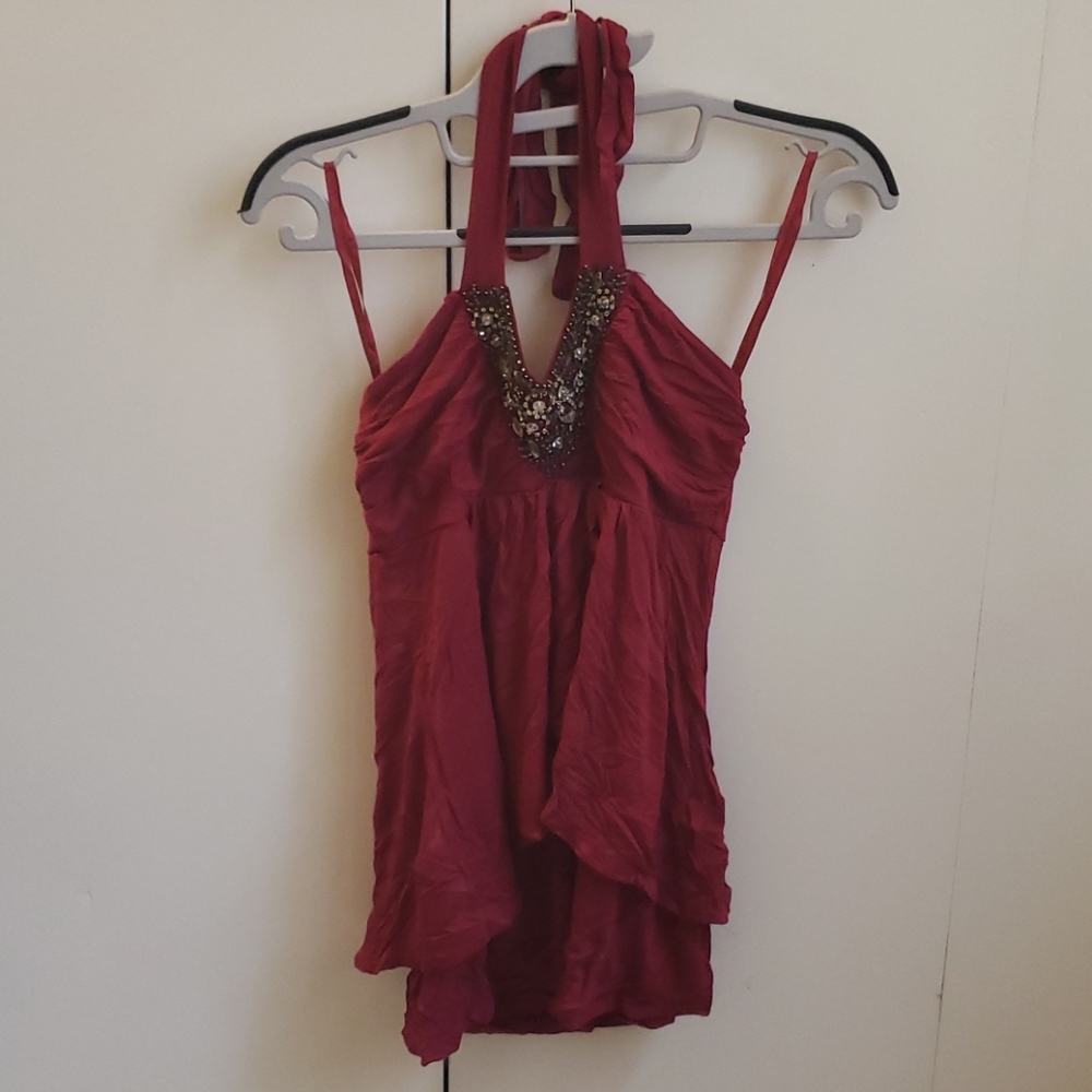Beaded halter